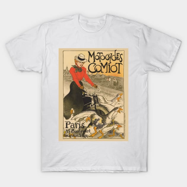 Motocycles Comiot France Vintage Poster 1899 T-Shirt by vintagetreasure